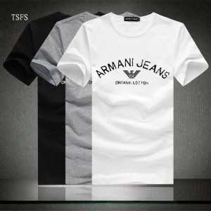 2015春夏物 ARMANI アルマーニ 半袖Tシャツ 雑誌掲載アイテム  3色可選