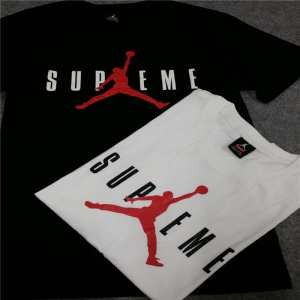 雑誌掲載アイテム 2015秋冬物 Supreme x Air Jordan 半袖Tシャツ 2色可選