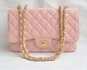 フェミニンな雰囲気が漂うシャネル 偽物　Chanelハンドバック　 レデイース用のチェーンショルダーバッグ　ピンク.