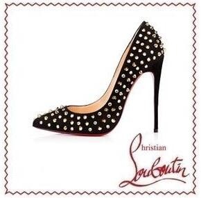 高級感と女性らしいフェミニンな2016新作したクリスチャン ルブタン　Christian Louboutinスパイクスダッズでのハイヒールパンプスシューズ.