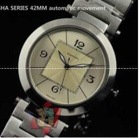 Cartier コピー、カルティエの数字表示での高級感が溢れる可愛い女性腕時計.