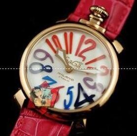 大人な雰囲気満点のガガミラノ 時計 コピー、GaGa Milanoの防水機能に優れるローズレッドウォッチ.