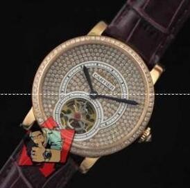 ヴィンデージ風が出るカルティエ、Cartierの真珠満載の女性時計.