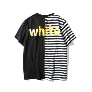 海外セレブ定番愛用 2017春夏 オフホワイト OFF-WHITE 半袖 3色可選 着回し度抜群