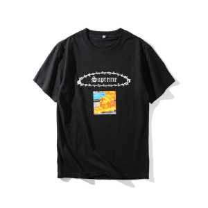 クールビズ 2017 品質保証得価 SUPREME シュプリーム  半袖Tシャツ 3色選択可