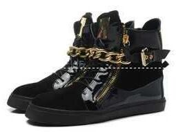 お洒落なGiuseppe Zanotti　ジュゼッペ ザノッティスーパーコピー　履き心地が良好な黒いメンズスニーカー.