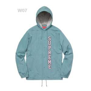 スタイリッシュ多色可選S9902款 Supreme 17ss Vertical Logo Hooded Coaches Jacketウインドブレーカー男女兼用