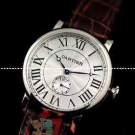 自動巻きムーブメント カルティエ 時計 メンズ ドライブ ドゥ 大特価のCartier ブラウンベルト 男性腕時計.
