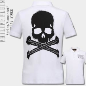 スタイリッシュな印象 半袖Tシャツ PHILIPP PLEIN フィリッププレイン 3色可選 2017春夏