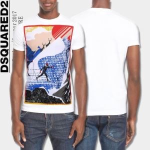 2017 DSQUARED2 ディースクエアード 高級感ある 半袖Tシャツ 4色可選 カジュアル