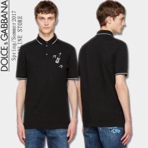 2017春夏 高評価の人気品 半袖Tシャツ 2色可選 Dolce&Gabbana ドルチェ＆ガッバーナ