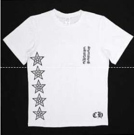 お得低価の星ロゴ プリント クロムハーツ シャツ サイズが多い Chrome Hearts ホワイト メンズ半袖.
