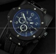 ウブロ 時計 HU301.SE.230 メンズ ビックバーン ブルー文字盤 チタニウム デイト 品質保証の自動巻き HUBLOT 黒メンズウォッチ.