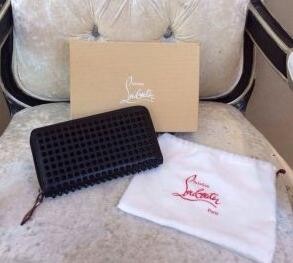 スダッズ黒ファスナーロングウォレットのCHRISTIAN LOUBOUTIN 爆買い新作のクリスチャンルブタン 財布 コピー 男女兼用.