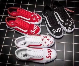 3色可選 飽きの来ない 2017 高級感溢れるデザイン シュプリーム SUPREME スニーカー