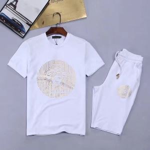 VERSACE 半袖Tシャツ  上下セット 2色可選2017...