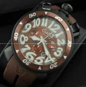 クォーツムーブメント GAGA MILANO ガガミラノ 時計 メンズ コーヒー色 6054.5　デイト 数字表示 ウォッチ 限定セール大得価.