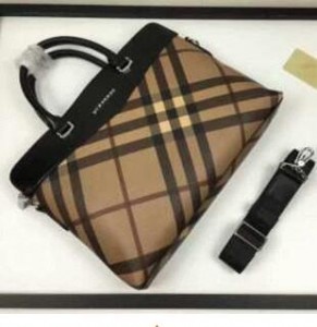 上質 バーバリー ビジネスバッグ BURBERRY メンズ ハンドバッグ ショルダー付き