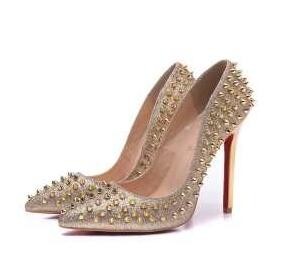 大好評　CHRISTIAN LOUBOUTIN クリスチャンルブタン 限定品　パンプス  スタッズヒール  FOLLIES SPIKES 100 3150034