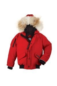 限定セール品質保証秋冬物Canada Gooseカナダグースコピー人気 子供用ダウンジャケット ダウンコート　赤色　防風性に優れ