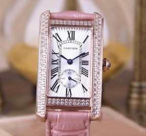 人気CARTIER カルティエ腕時計レディース　コピー 輸入クオーツムーブメント ミネラルガラス 女性用腕時計　ブラック 4色可選