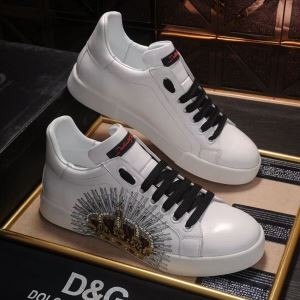 プレゼントに 2色可選 2017秋冬季超人気 ドルチェ＆ガッバーナ DOLCE&GABBANA フラットシューズ