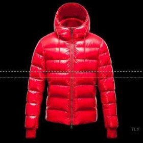 軽くて暖かいMONCLERモンクレールスーパーコピー メンズ　ダウンジャケット　ダウンコート　フード付き　赤色