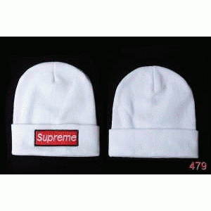 爆買い大得価防寒SUPREMEシュプリーム通販　ニット帽子　ボックス　ロゴ　ホワイト　ニットキャップ