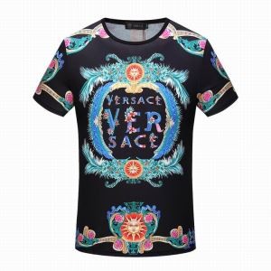 大人っぼい 2018春夏新作   【新型タイプ入荷】 半袖Tシャツ  ヴェルサーチ VERSACE 2色可選