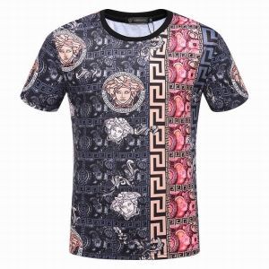 ヴェルサーチ VERSACE  大人キレイに仕立てる  半袖Tシャツ 2018春夏新作