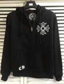 ユニセックスクムハーツパーカーコピー CHROME HEARTS ジップスウェットパーカー