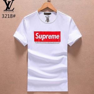 18新作品 LOUIS VUITTON X SUPREME 半袖Tシャツ クルーネック シュプリーム ボックスロゴ 3色可選