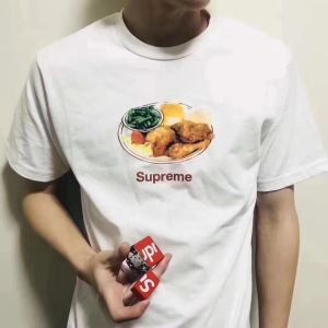 SUPREME 18SS CHICKEN DINNER TEE シュプリーム半袖Ｔシャツカットソートップス２色可選