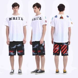 カジュアル オフホワイトＴシャツコピー OFF-WHITE 半袖クールネックプリントＴシャツ３色可選択