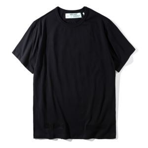 超人気アイテムオフホワイトスタリートクルーネックコットン半袖ｔシャツ