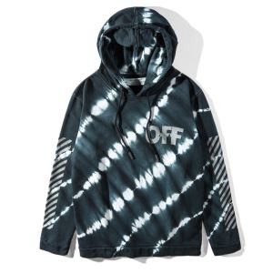 人気アイテム オフホワイト 偽物 OFF-WHITE  バーカー 長袖 サイズ感 ブラックグリーン通販 ブランド プリント メンズ