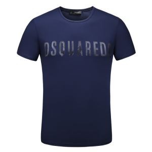 ディースクエアード 半袖 コピー Ｔシャツ DSQUARED2ロゴ 店舗 通販 サイズ メンズ ホワイト ネイビー スポーツ用