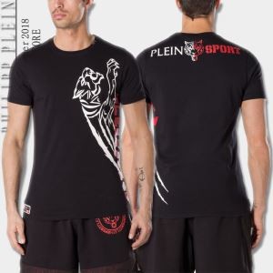 コットン Ｔシャツ おすすめ PHILIPP PLEIN 半袖 丸首 夏 Ｔシャツ ル フィリッププレイン 無地 メンズ 2色展開