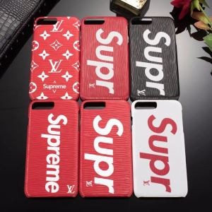 SUPREMEコピーiphone ケース ストリート ファッション 人気Louis Vuitton  Case cover Folio Epi ケース 赤色