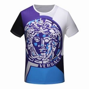 2018人気潮流 トップス ヴェルサーチ Ｔシャツ VERSACE コピー  MEDUSA PRINT T-SHIRT  海外セレブ風 Fashion 服