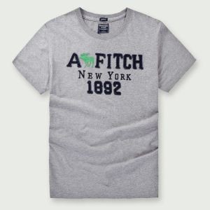 ★夏季更新★ Abercrombie & Fitch グラフィック Tシャツ  偽物 アバクロ 半袖 カジュアル 服 カッチリ グレー