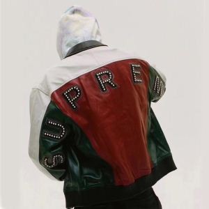 先行予約アイテム 2018新作大注目 シュプリーム SUPREME studded arc logo leatjer jacket 2色可選 コート 品質高き人気アイテム