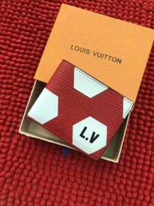 ワールドカップコレクションLOUIS VUITTONルイヴィトン財布二つ折り本革ビジネス用ウォレットコピー