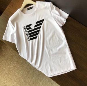 TOPセラー賞ARMANIアルマーニ通販ロゴプリント高級素材を採用メンズクルーネック半袖Tシャツコピー