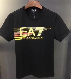 エンポリオ アルマーニコピーEMPORIO ARMANI EA7 Tシャツメンズブランドロゴプリント3ZPTA0-PJM5Z-1200ブラック、ホワイト半袖