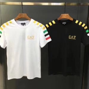 アルマーニコピーEMPORIO ARMANI EA7メンズTシャツ3ZPTA8-PJM5Z-1100クルーネック半袖トップスホワイト、ブラック