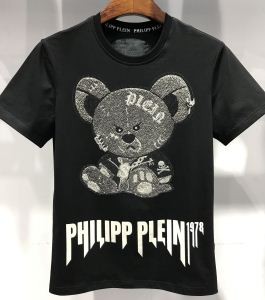 可愛い熊プリントフィリッププレイン人気PHILIPP PLE...