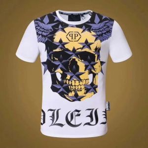 フィリッププレイン PHILIPP PLEIN  上品な光沢感　Ｔシャツ  2色可選　2018秋冬新作　注目の逸品