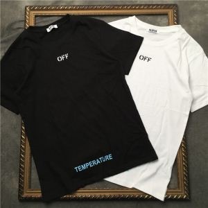 2018年秋冬のトレンド　Off-White オフホワイト  半袖Tシャツ  2色可選　爽やかな印象