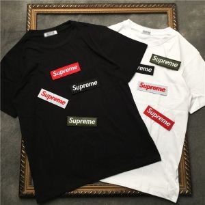 大注目SUPREMEＴシャツ激安スーパーコピーのシュプリームメンズクルーネック半袖Tシャツブラック、ホワイト